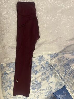 lululemon Burgundy Leggings